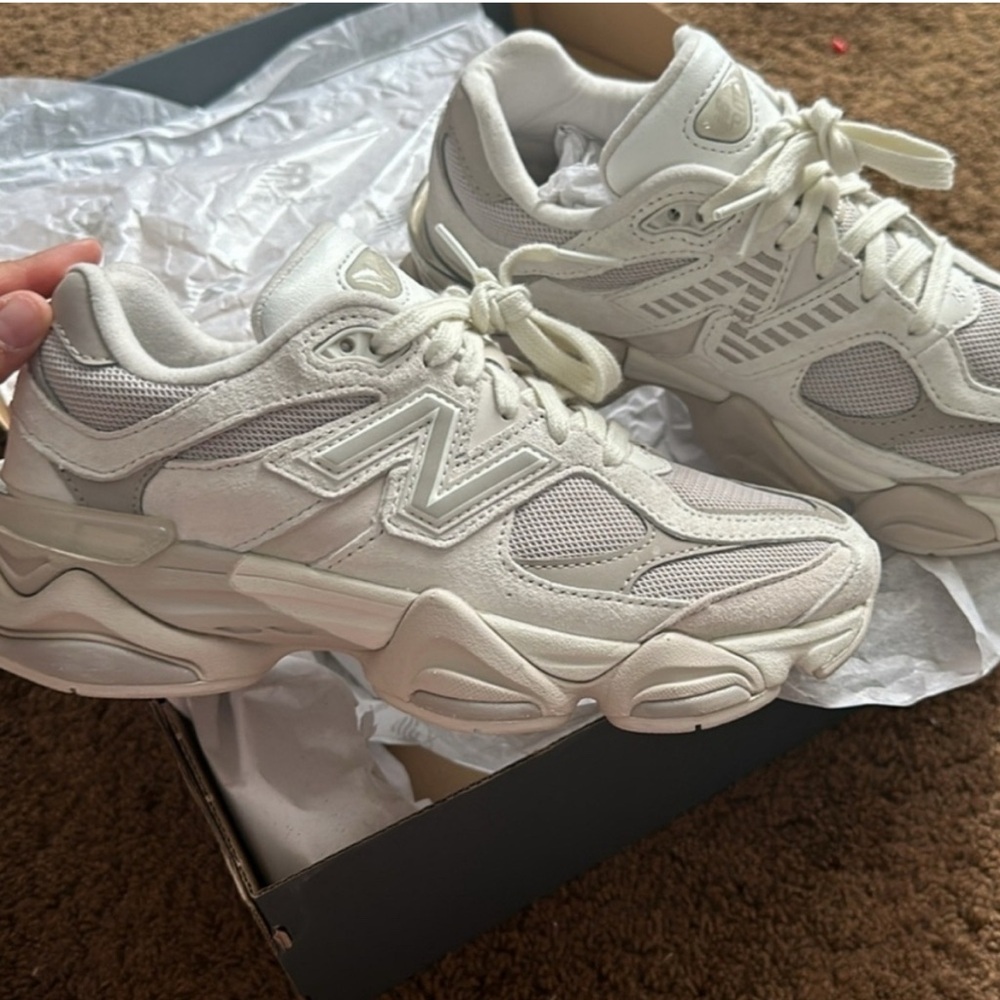 New Balance 9060 Gray Beige Sneakers